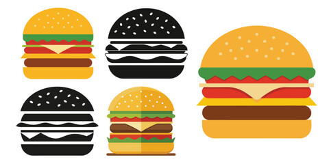 Easter eggs collection illustration, isolated on white background