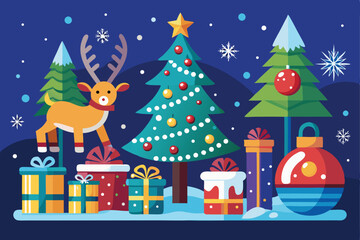 Old Fashioned Christmas Illustration  
