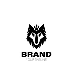 Wolfpack Logo. Wolfpack Logo Design. Wolfpack Logo Brand. Wolfpack Logo Vector Design Isolated on White Background