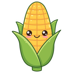 cute cartoon vegetables illustration