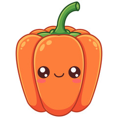 cute cartoon vegetables illustration
