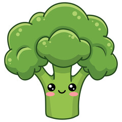 cute cartoon vegetables illustration