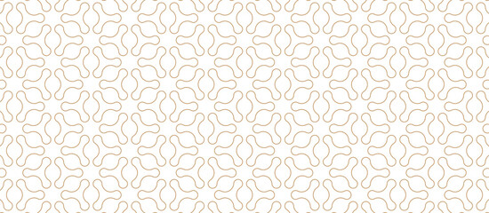Chinese seamless pattern in oriental geometric traditional style. 3d festive ornament for lunar chinese new year decoration. white and golden abstract asian vector creative motif. Vintage tiger.