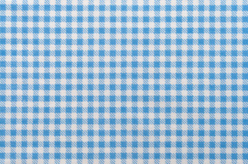 Blue and White Checkered Patterned Fabric 