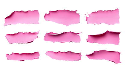 Abstract Pink Paint Strokes