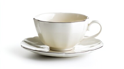 Fototapeta premium Elegant teacup and saucer