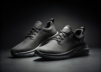 leather sneakers  Fashionable stylish sport casual shoes generative ai