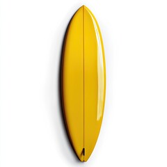 Vivid Yellow Surfboard