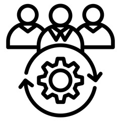 Human resource icon in vector illustration