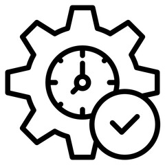 Save time icon in vector illustration