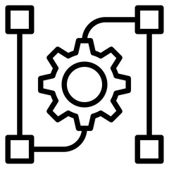 Work flow icon in vector illustration