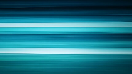 Fototapeta premium Horizontal teal and white stripes create a dynamic visual effect.