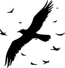 silhouette of a bird