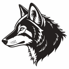 wolf head vector