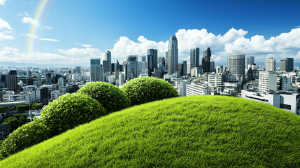 Fototapeta premium Background that has colorful vector style line art.