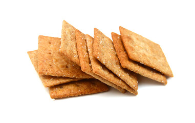 Cracker isolated on white background