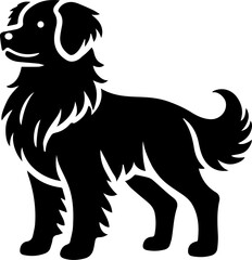 Dog Logo Silhouette Vector Art Illustration