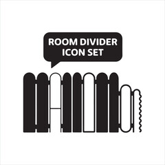 room divider icon black silhouette
