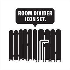 room divider icon black silhouette
