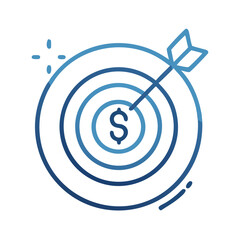Target Icon – Vector Symbol for Business Goals, Strategy, and Focus