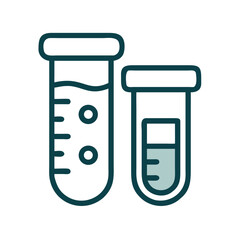 Test Tube Icon – Vector Symbol for Laboratory, Science, and Experimentation