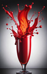 red wine splash