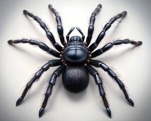 Fototapeta premium 3d spider on blue background