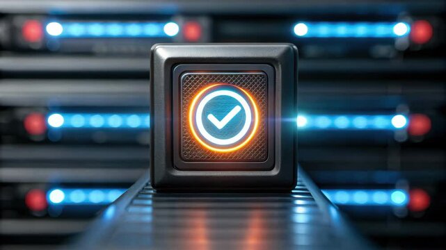 Checkmark Symbol Essential for Error Prevention and Corrective Action in Digital Technology and Server Management
