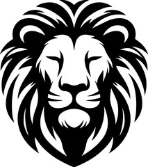 Lion Logo Silhouette Vector Art Illustration