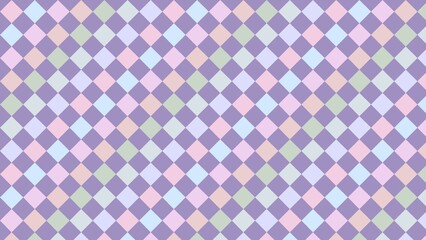 Delicate, pastel-colored diamond pattern.  Soft, muted hues create a soothing and visually appealing texture