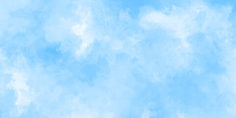 Obraz premium Abstract sky blue watercolor vector art background. Decorative sky blue textured. Aquarelle paint paper textured stain canvas element for text design.