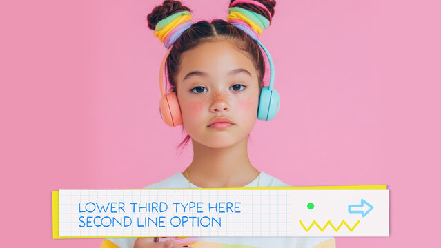 Kids And Teens Notebook Theme Lower Third	