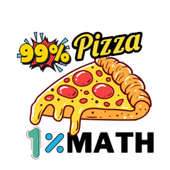 Pizza vector illustration for t shirt and mug logo