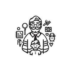 business man with speech bubble