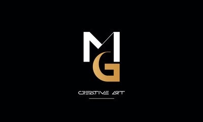 MG, GM, M, G abstract letters logo monogram