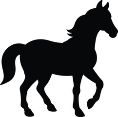 horse silhouette vector