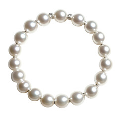 Obraz premium pearl necklace on transparent background
