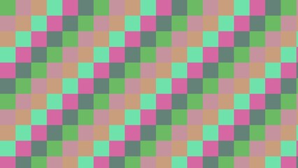 Geometric pattern of squares in various colors