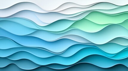 Fototapeta premium Abstract blue green water texture background gradient design element