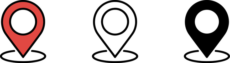 3d render location icon