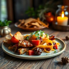 A delicious and beautifully presented dish made with fresh ingredients, perfect for any meal. Simple, homemade cooking with vibrant flavors, ideal for breakfast, lunch, or dinner