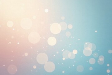 Abstract Pastel Bokeh Background with Soft Light and Glowing Circles