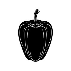 Pepper Silhouette vector illustration