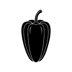 Pepper Silhouette vector illustration