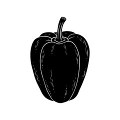 Pepper Silhouette vector illustration