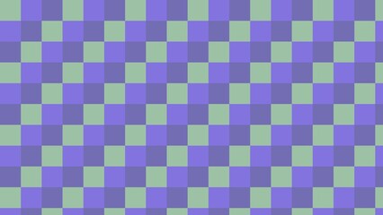 Checkerboard pattern in muted greens and purples