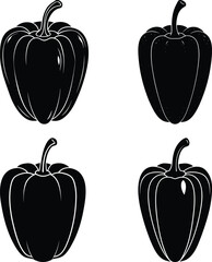 Pepper Silhouette vector illustration