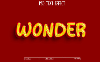 Text effect design.
