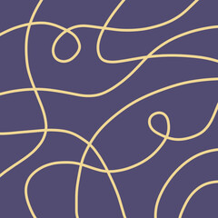 Eggplants colored background with wavy line. 