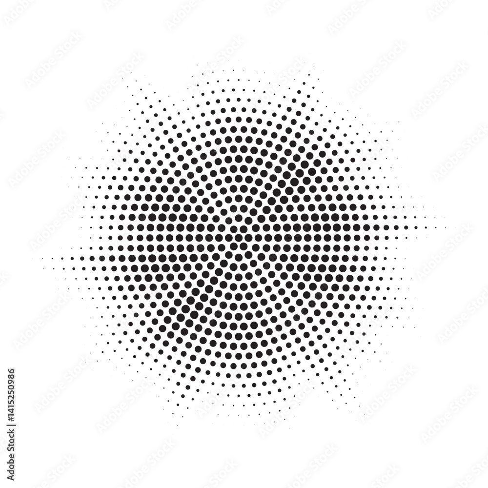 Aufkleber burst halftone light effect. glowing light burst. abstract grunge halftone dots background. vector i